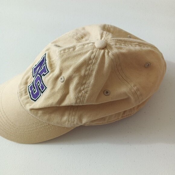 NORTH & ACRUX Embroidered Baseball Cap Hat One Size Men Activewear Gym Tan - Picture 3 of 8